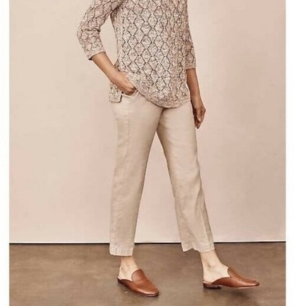 J.Jill linen stretch pull on pants